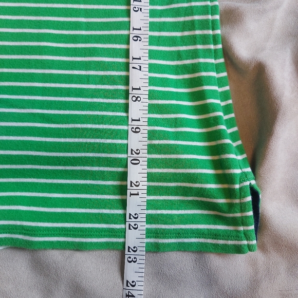 Lauren Ralph Lauren LRL Striped Green Short Sleeve Tee Shirt, Medium - Picture 9 of 9